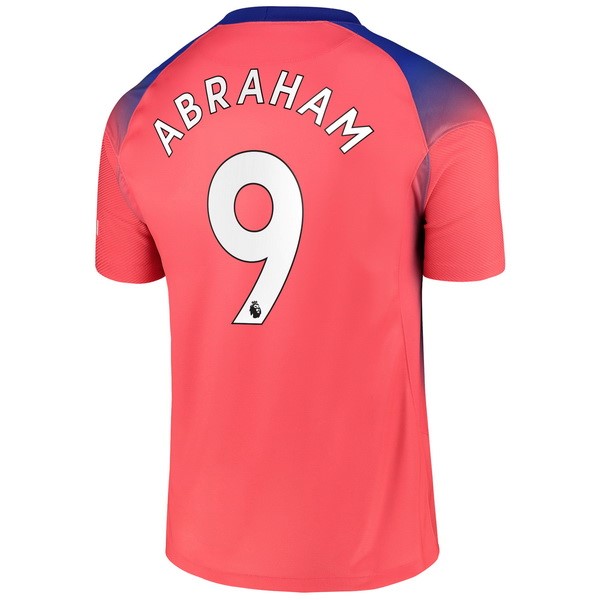 Camiseta Chelsea NO.9 Abraham 3ª 2020-2021 Naranja